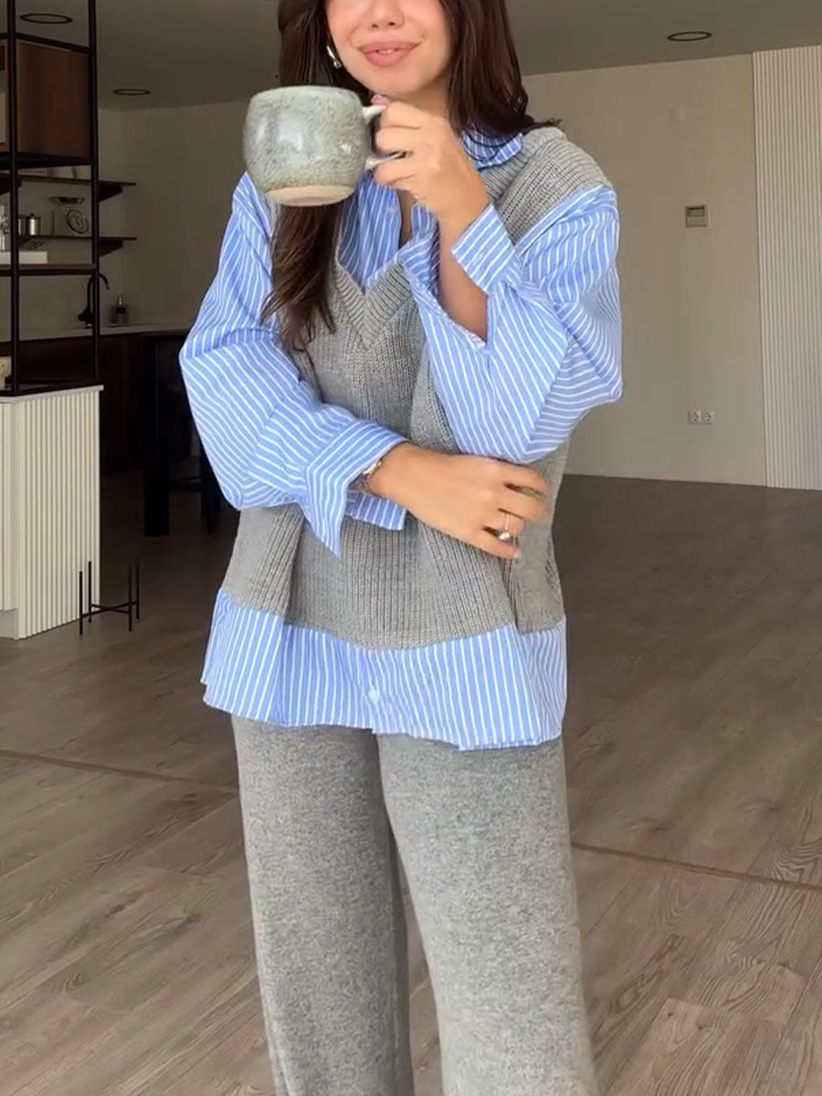 Elle Striped Shirt & Pants