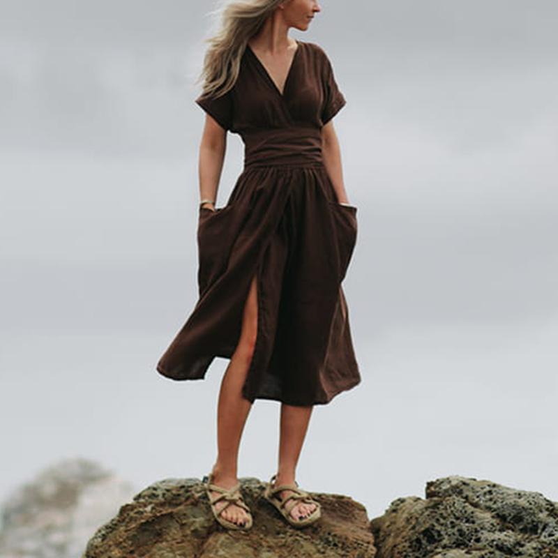 Amelia Cotton Linen Dress
