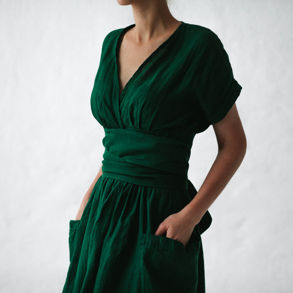 Amelia Cotton Linen Dress