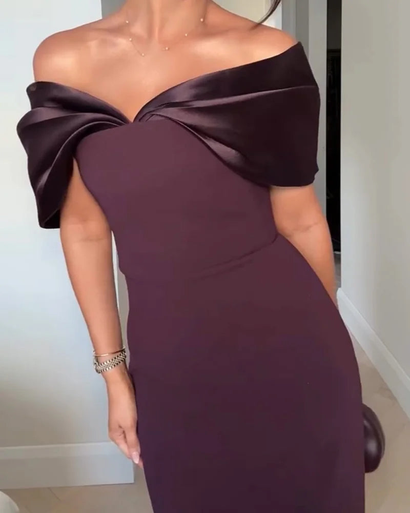 Elegant Off-Shoulder Party Dress