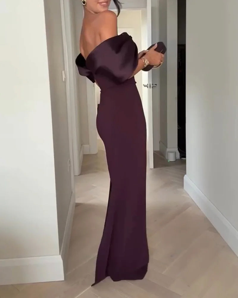 Elegant Off-Shoulder Party Dress