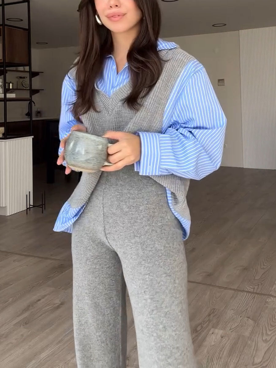 Elle Striped Shirt & Pants