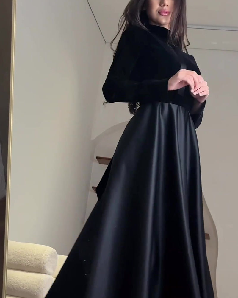 Ember Velvet Waisted Midi Dress