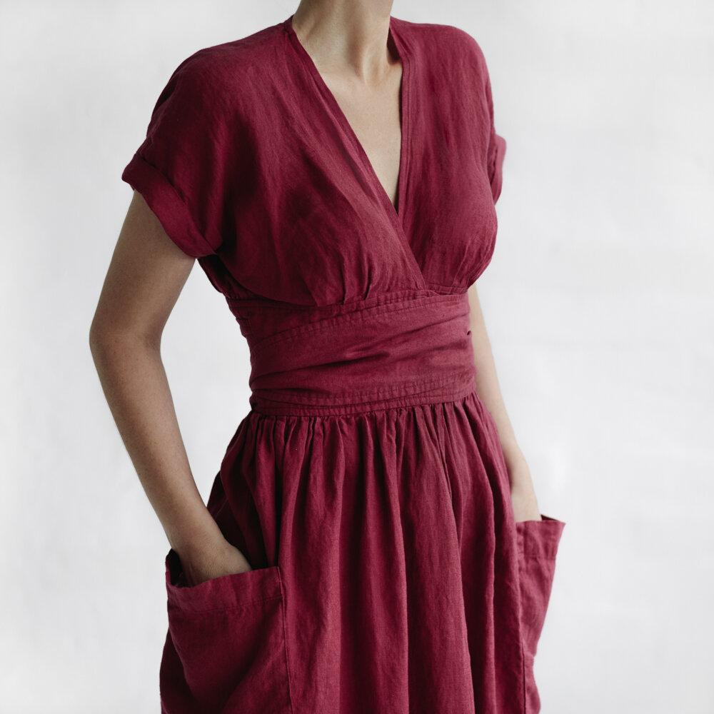 Amelia Cotton Linen Dress