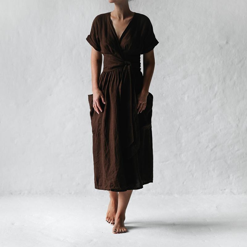 Amelia Cotton Linen Dress