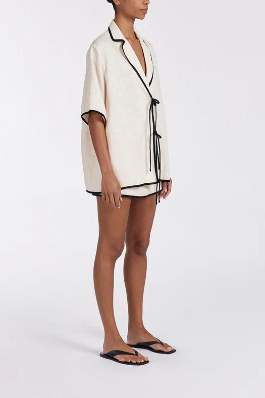 Noir Cream Skirt Set