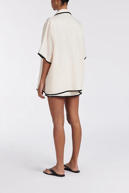 Noir Cream Skirt Set
