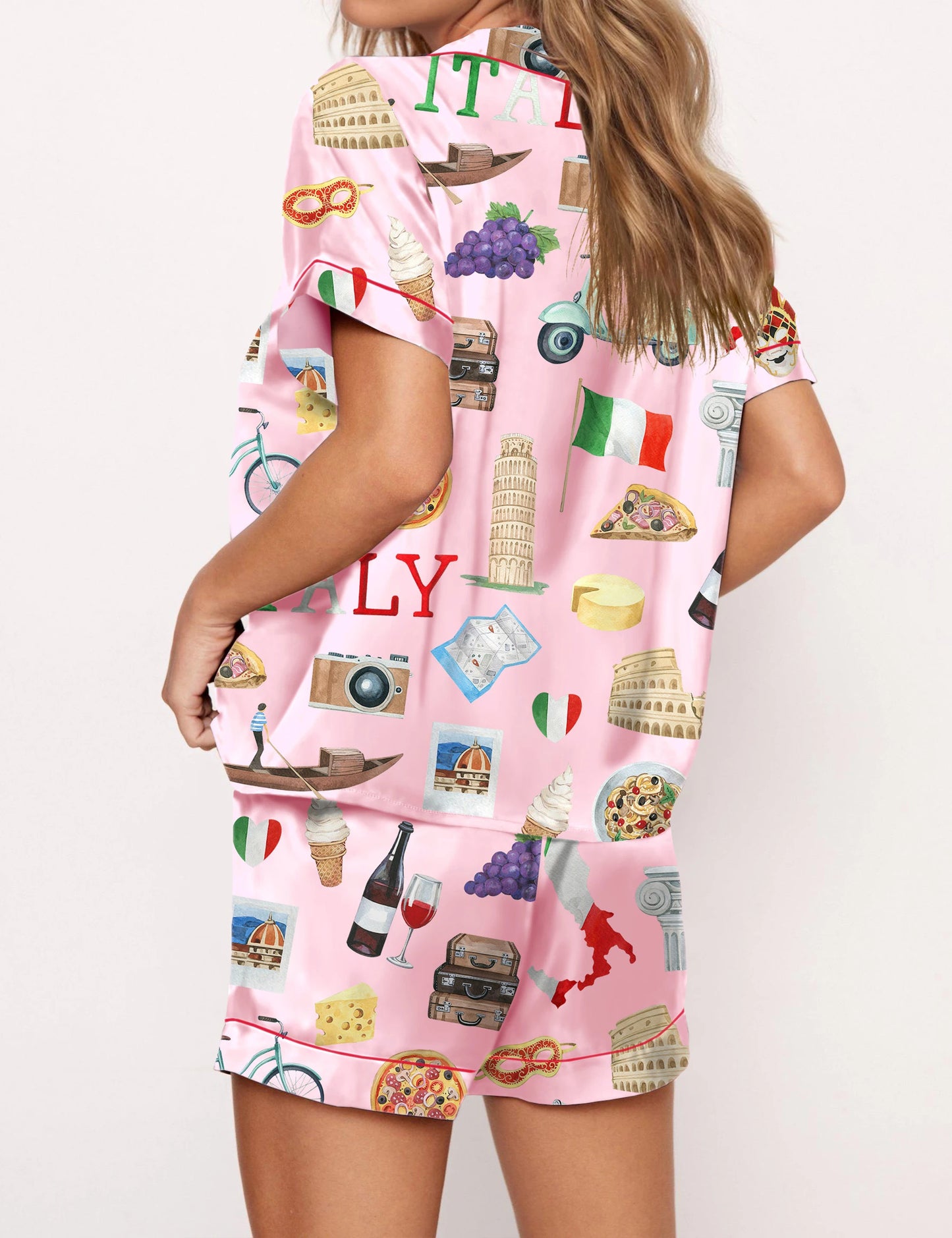 Italy Roma Travel Pajama Set