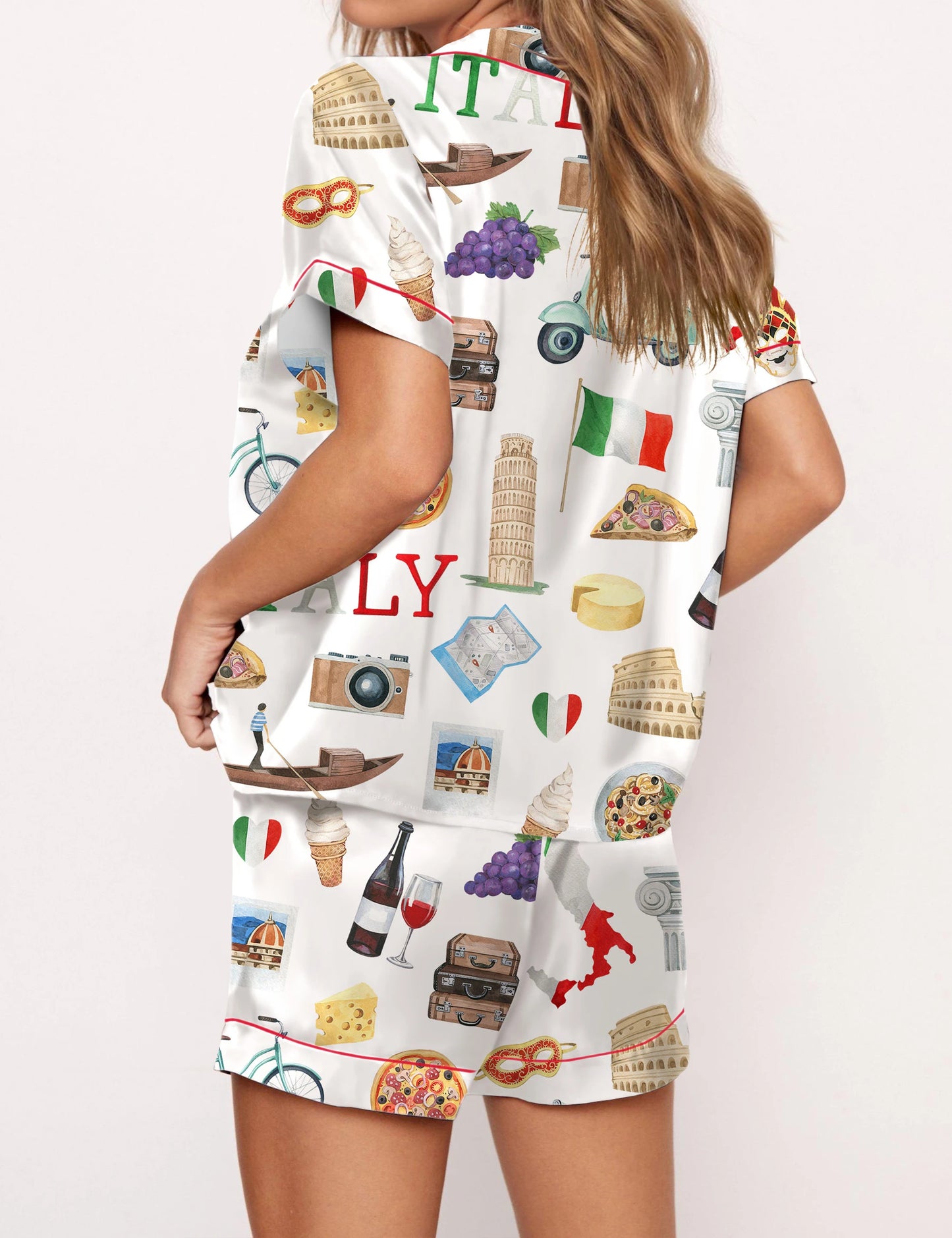 Italy Roma Travel Pajama Set