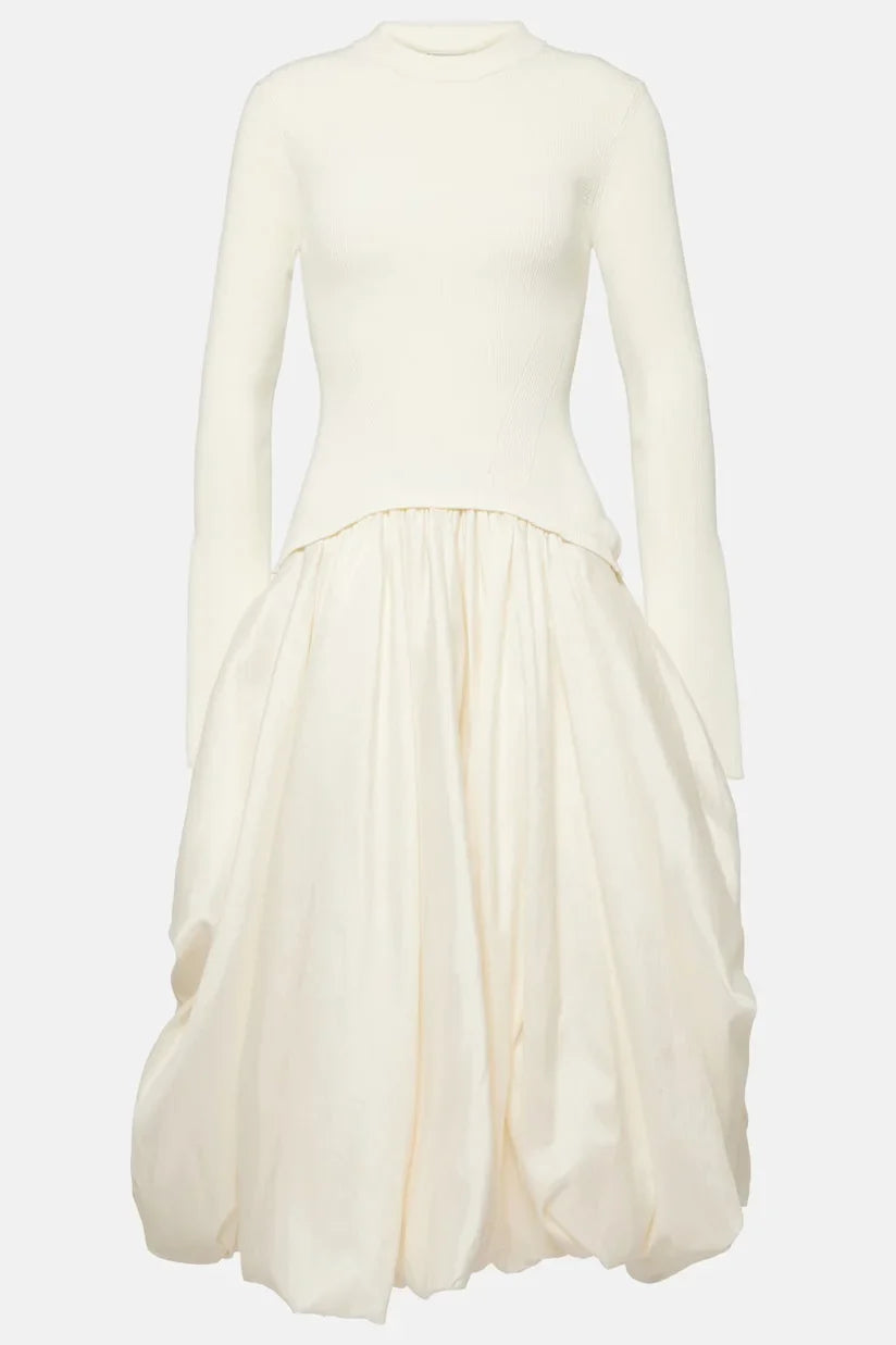 Kenlie Bubble Skirt Midi-Dress