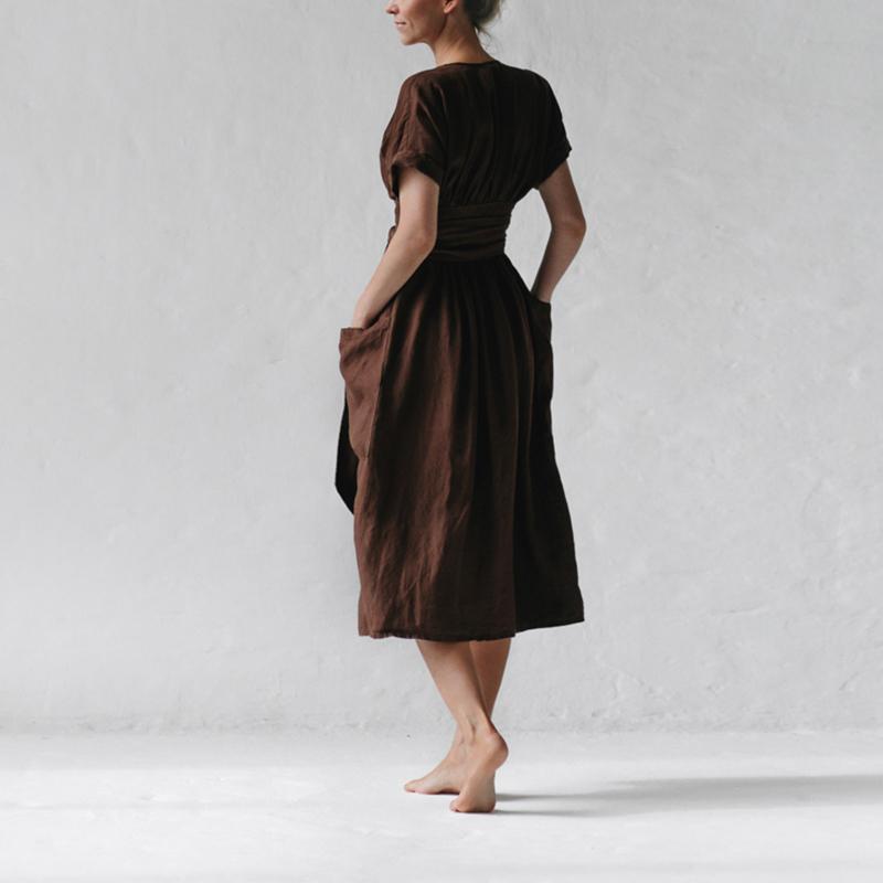 Amelia Cotton Linen Dress