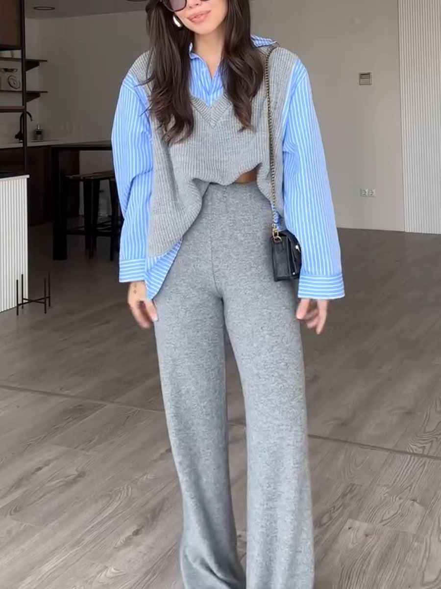 Elle Striped Shirt & Pants
