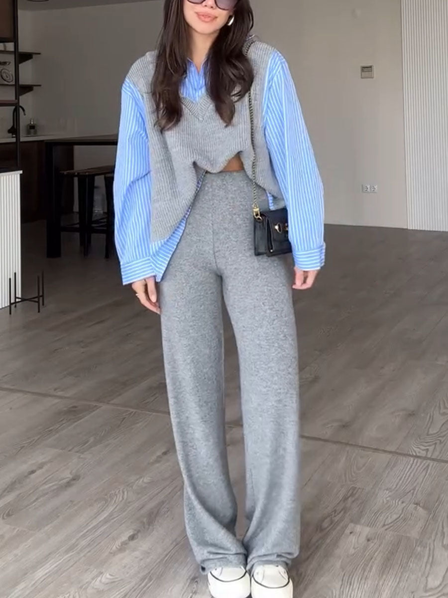 Elle Striped Shirt & Pants