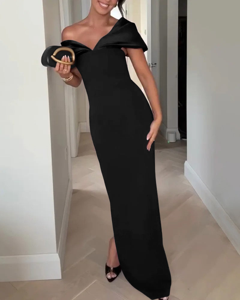 Elegant Off-Shoulder Party Dress