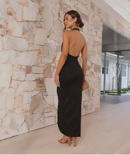 Nova Elegant Pleated Midi Dress