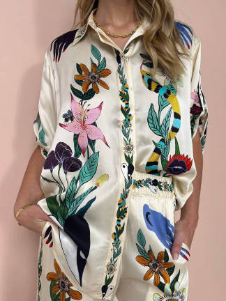 Emily Elegant Satin Unique Print Set