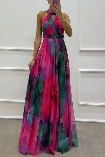Riley Elegant Cut-Out Tulle Maxi Dress