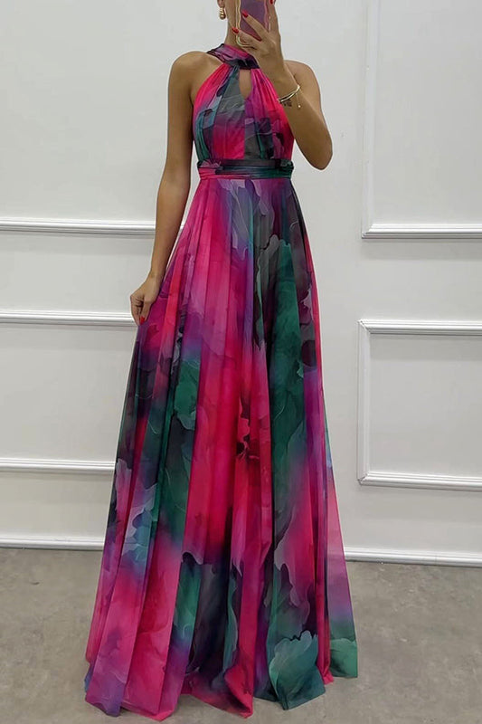 Riley Elegant Cut-Out Tulle Maxi Dress