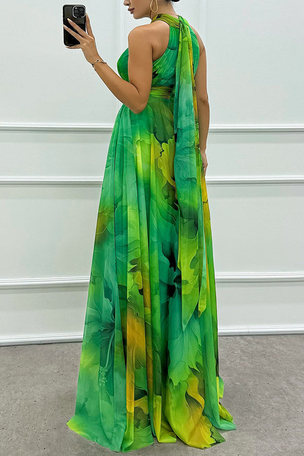 Riley Elegant Cut-Out Tulle Maxi Dress