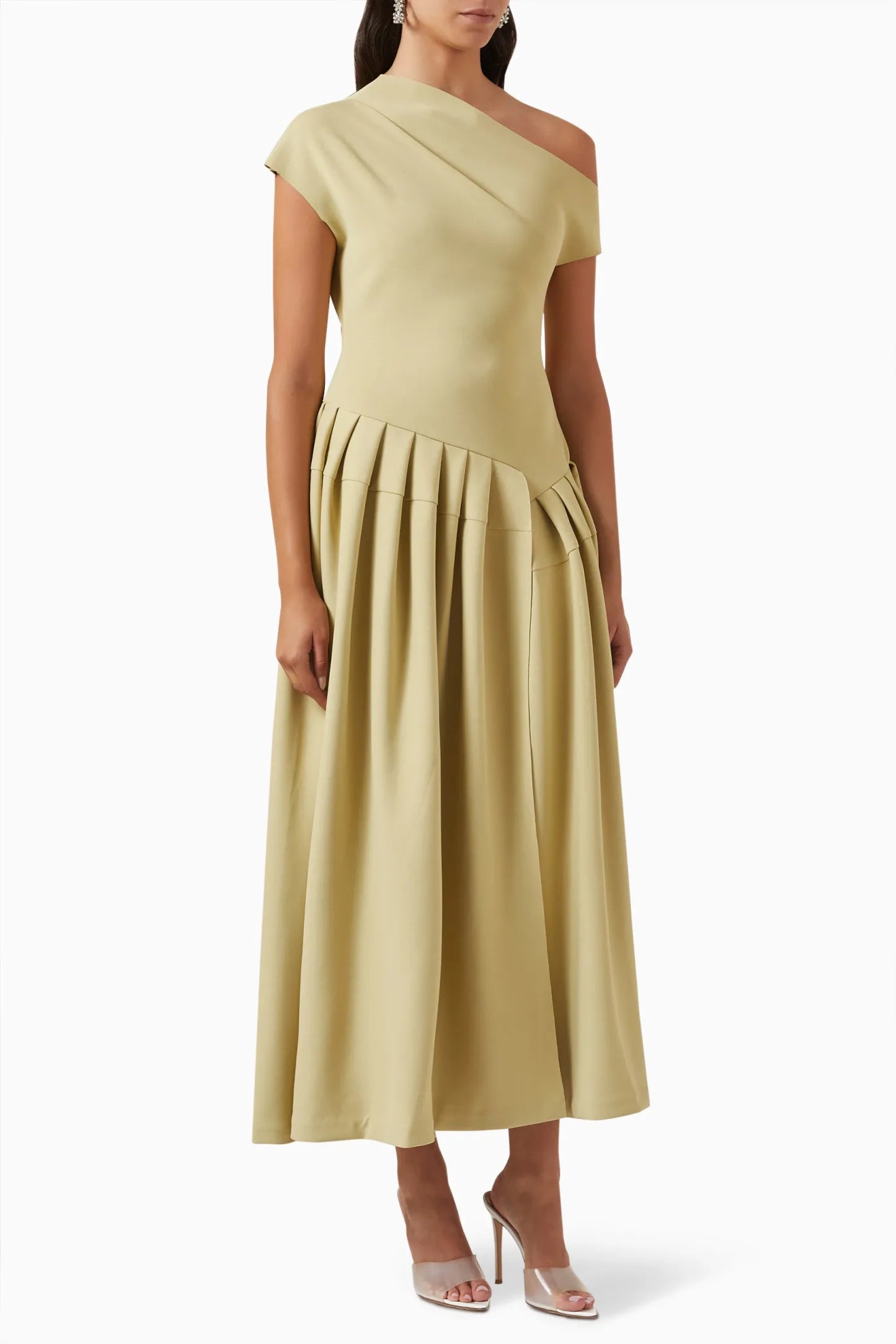 Mia Comfortable Short Sleeve Midi Dress