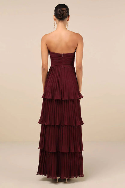 Juliette Strapless Tiered Maxi Dress
