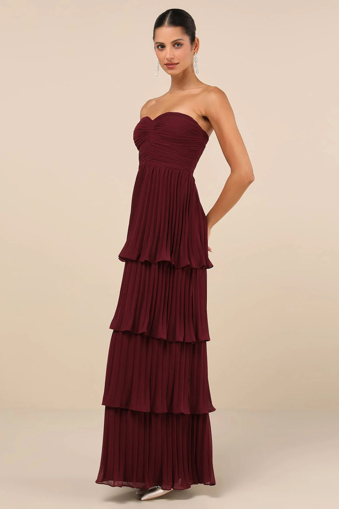 Juliette Strapless Tiered Maxi Dress