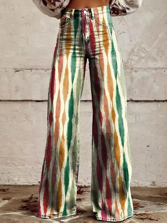 Joanna Boho Vintage Pants with a Retro and Refined Charm