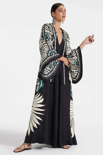 Neriah Boho Art Maxi Gown