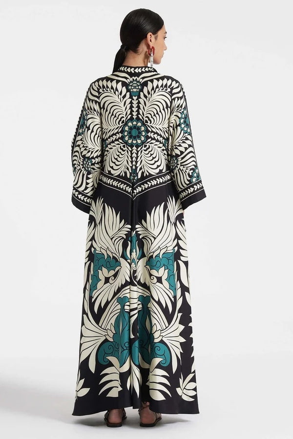 Neriah Boho Art Maxi Gown