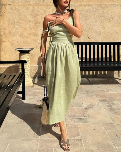 Sophia Chic V-neck strapless backless dress