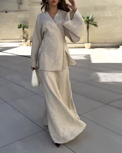 Talia Casual Chic Maxi Set