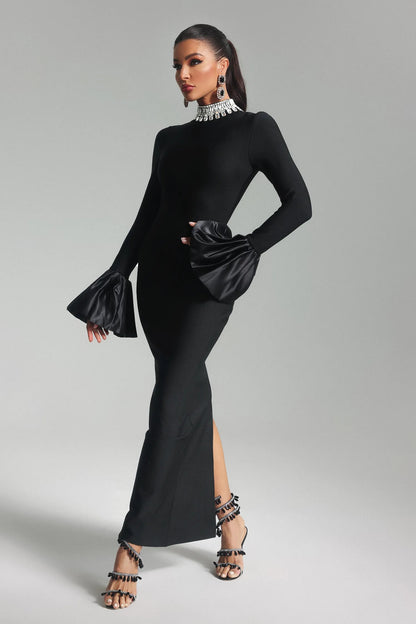 Luna Elegant Diamante Maxi Bandage Gown