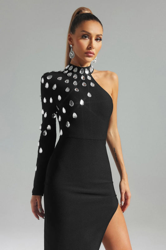 Emma Elegant Diamante Bandage Dress