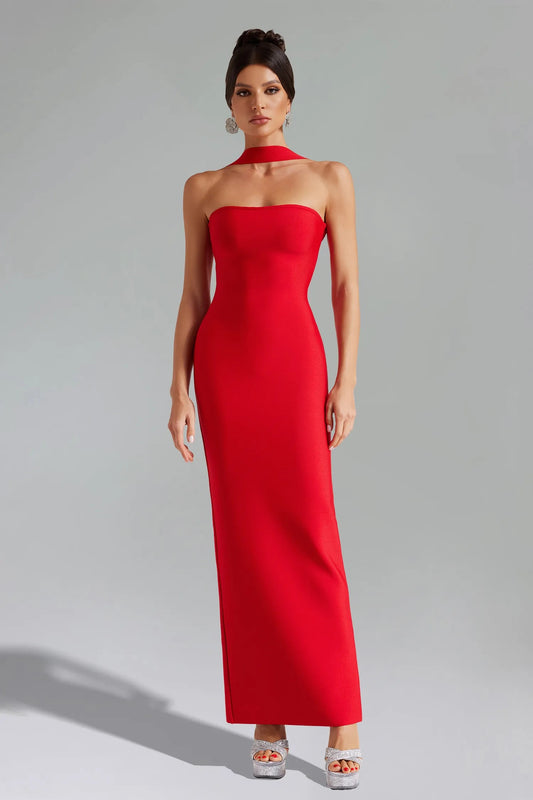 Lily Sleeveless Bandage Midi Dress