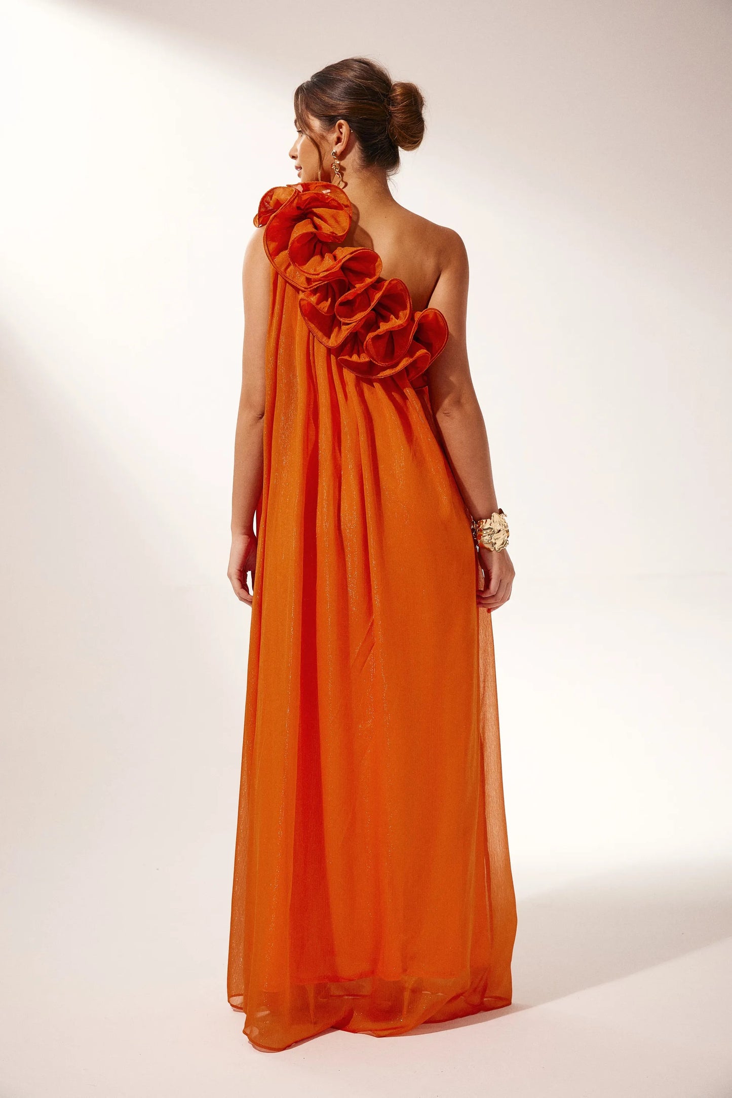 Amelia One-Shoulder Floral Maxi Dress