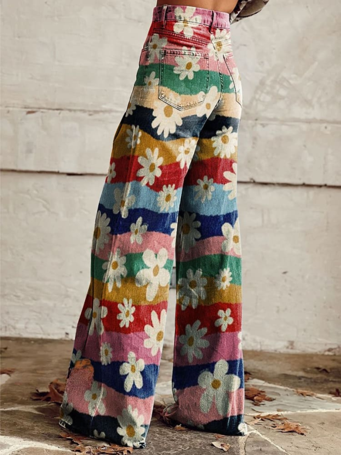 Elegant and Comfortable Floral Retro Pants