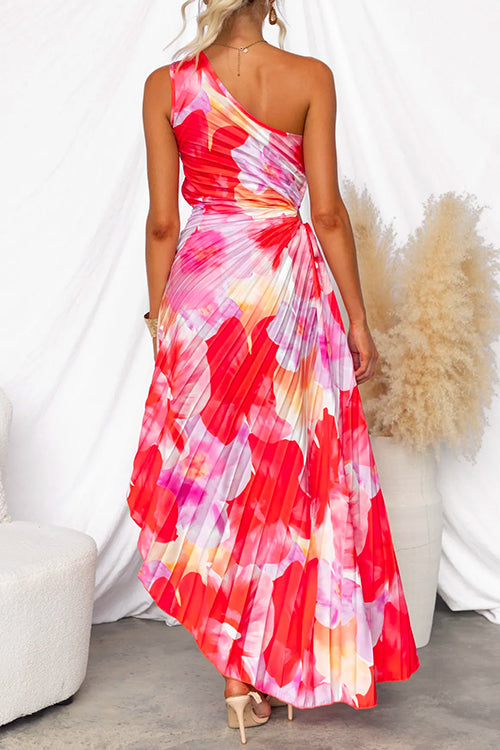 Anna Pleated Summer Midi Dress
