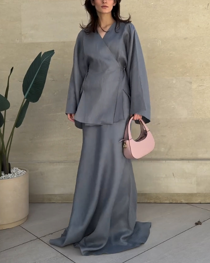 Talia Casual Chic Maxi Set