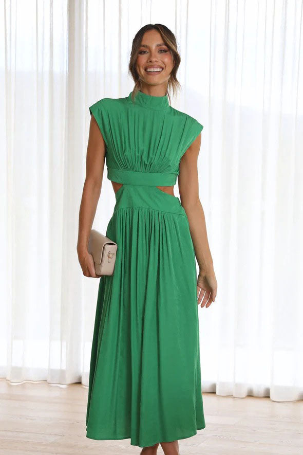 Sleeveless Cutout Midi Dress