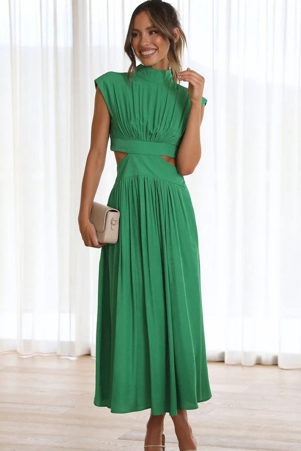 Sleeveless Cutout Midi Dress
