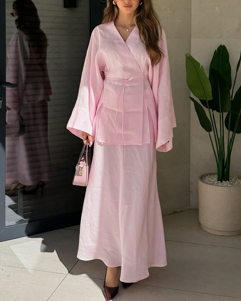 Talia Casual Chic Maxi Set