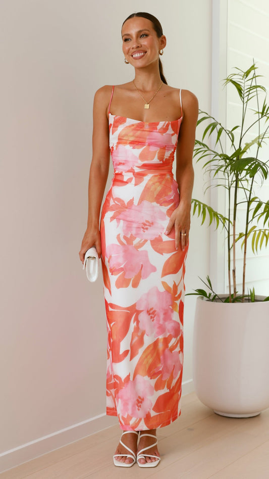 Lily Elegant Floral Maxi Dress