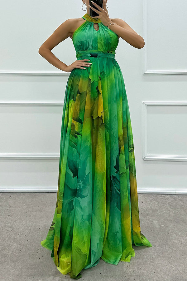 Riley Elegant Cut-Out Tulle Maxi Dress