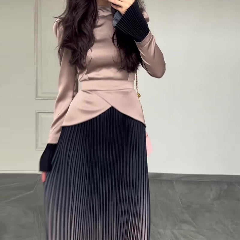 Elegant Soft Gradient Maxi Dress