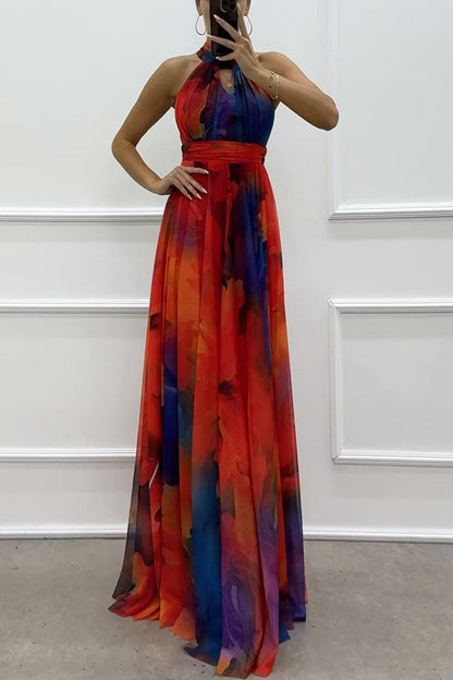 Riley Elegant Cut-Out Tulle Maxi Dress