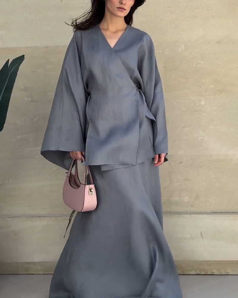 Talia Casual Chic Maxi Set