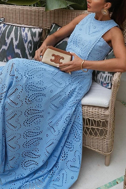 Hollow Out High Waist Skirt Set