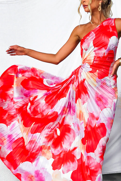 Anna Pleated Summer Midi Dress
