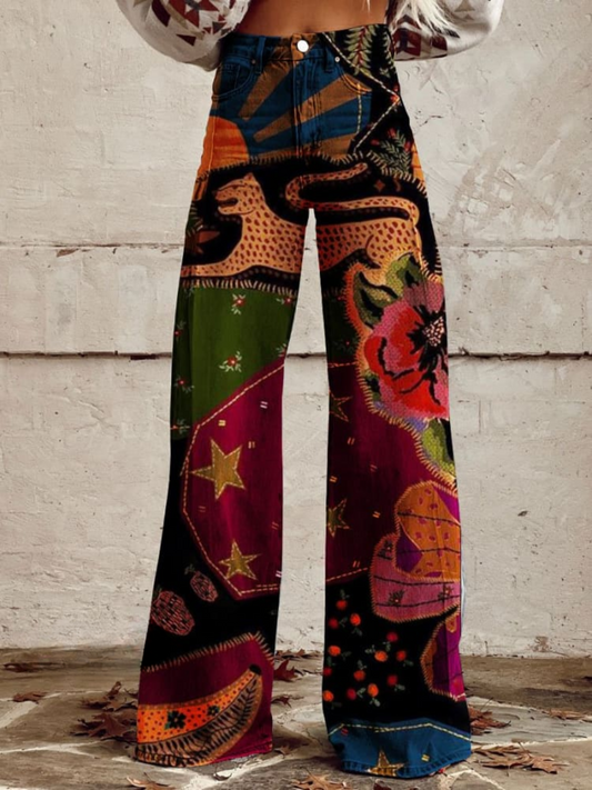 Hannah Elegant and Comfortable Boho Vintage Trousers