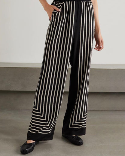 striped slit casual shirt